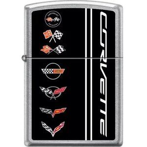 Sharp Chevrolet Corvette Badge History Zippo Lighter